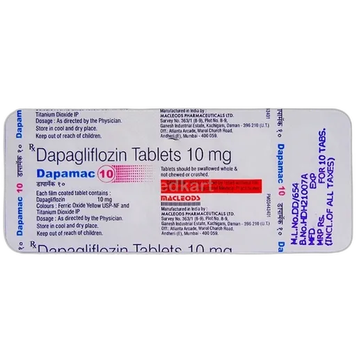 dapamac 10mg tablet 10's